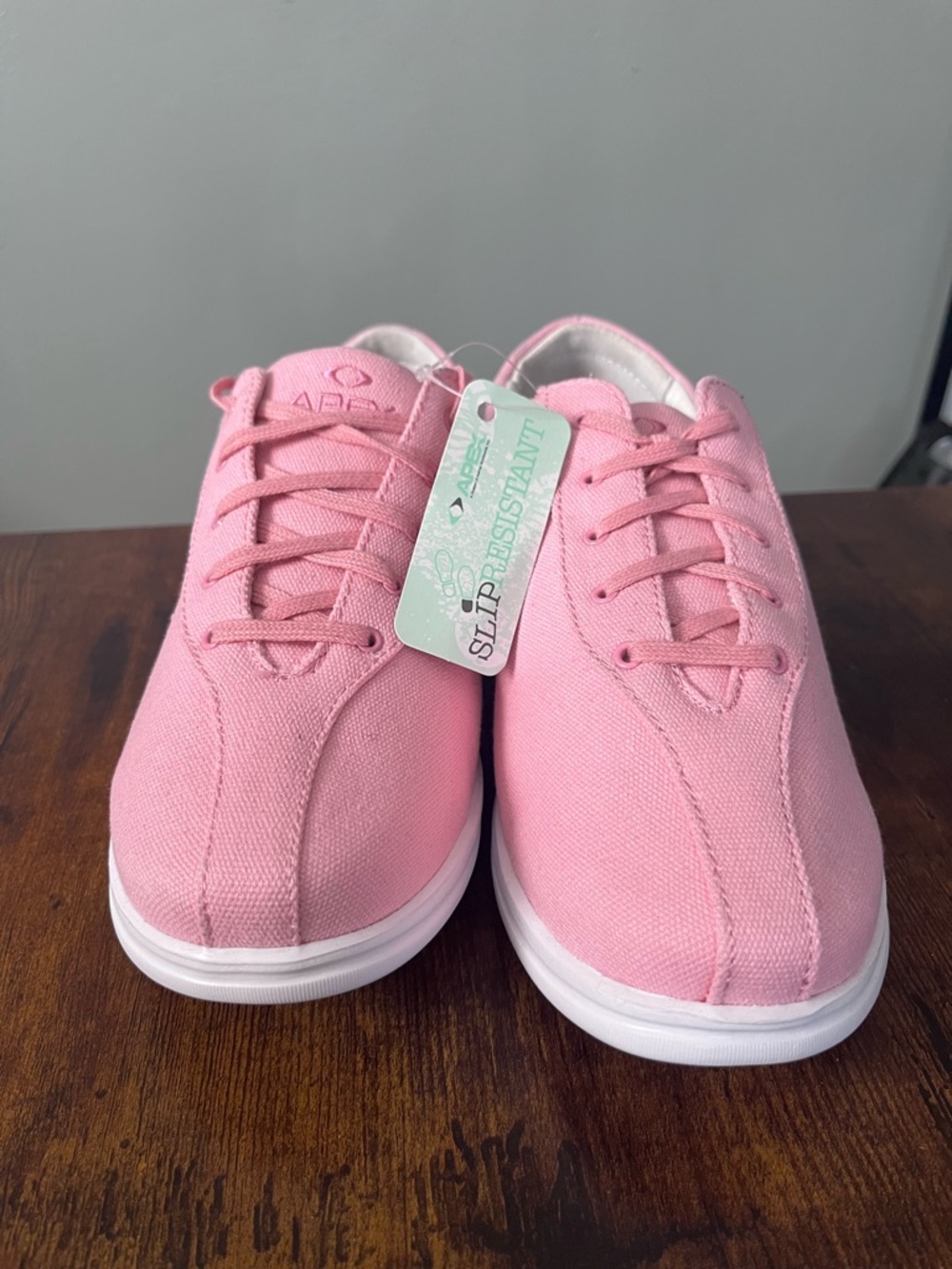 Apex Pink Canvas Women's Slip-Resistant Sneakers - Picture 3 of 6
